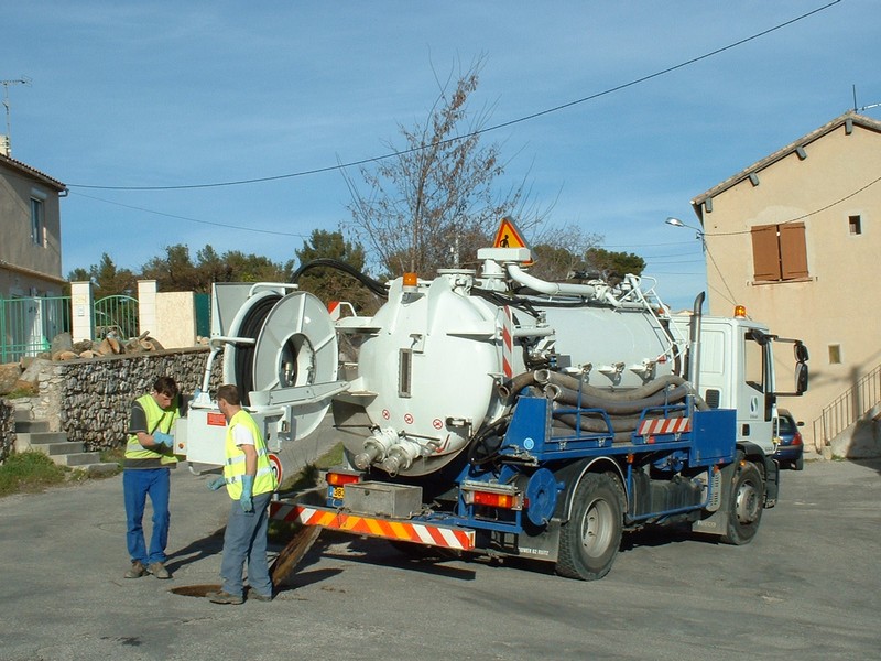 Hydrocureuse Assainissement greasque, Assainissement mimet